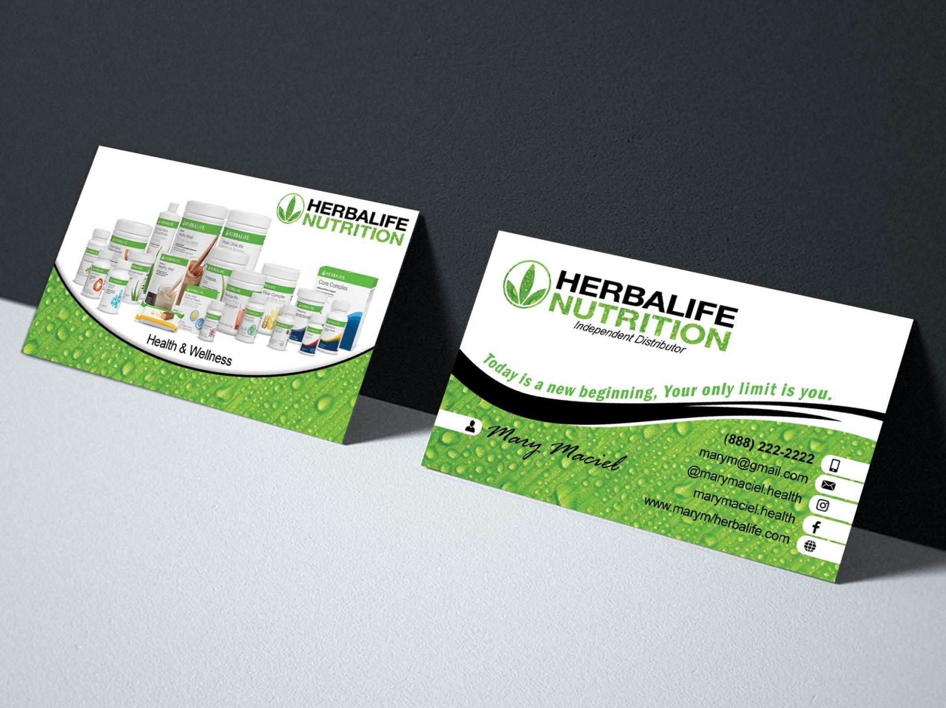 Herbalife business cards