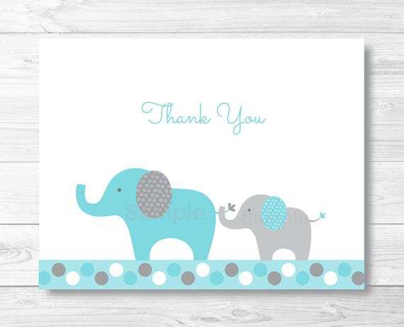 43 Format Thank You Card Template Elephant Photo for Thank You Card Template Elephant