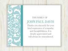 43 Format Thank You Card Template Sympathy Formating by Thank You Card Template Sympathy