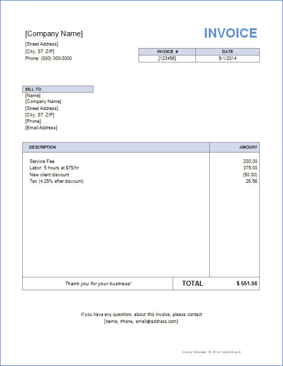 43 Free Printable Personal Invoice Format In Word PSD File with Personal Invoice Format In Word