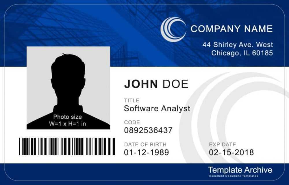 Employee Id Card Template Free Download Excel Nisma Info