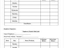 43 How To Create Time Card On Excel Free Template in Photoshop with Time Card On Excel Free Template