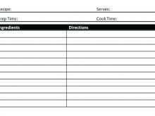 3 X 5 Recipe Card Template Word