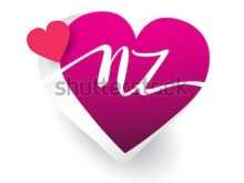43 Online Heart Card Templates Nz With Stunning Design by Heart Card Templates Nz