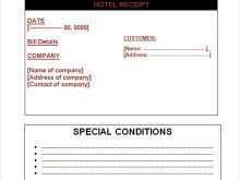 Invoice Template For Hotels