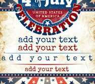 43 Printable Free 4Th Of July Flyer Templates Layouts for Free 4Th Of July Flyer Templates