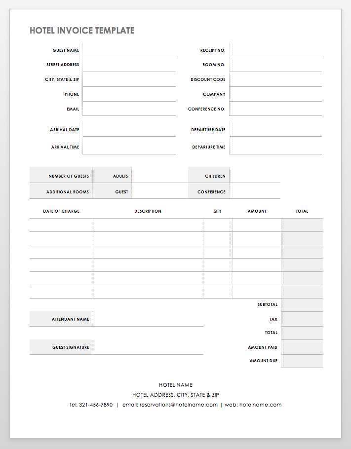 43 Printable Hotel Commission Invoice Template Download for Hotel Commission Invoice Template