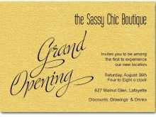 Invitation Card Sample Shop Opening