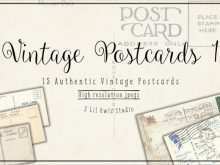 43 Report Vintage Postcard Template Illustrator Download with Vintage Postcard Template Illustrator