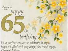 43 The Best 65Th Birthday Card Template in Word for 65Th Birthday Card Template
