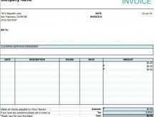 44 Best Invoice Template For Cleaning Company for Ms Word by Invoice Template For Cleaning Company