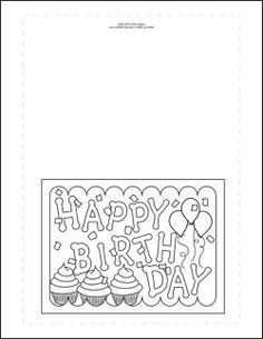 44 Blank Happy Birthday Card Template To Color Download by Happy Birthday Card Template To Color