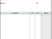 Labour Invoice Format In Word