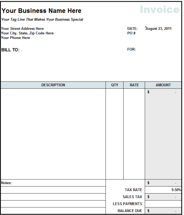 44 Blank Labour Invoice Format In Word Templates with Labour Invoice Format In Word