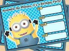 44 Blank Minion Thank You Card Template Layouts with Minion Thank You Card Template