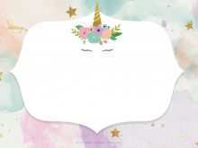 44 Blank Unicorn Invitation Card Template Free Maker by Unicorn Invitation Card Template Free