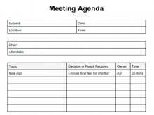 44 Create Family Reunion Meeting Agenda Template Formating with Family Reunion Meeting Agenda Template