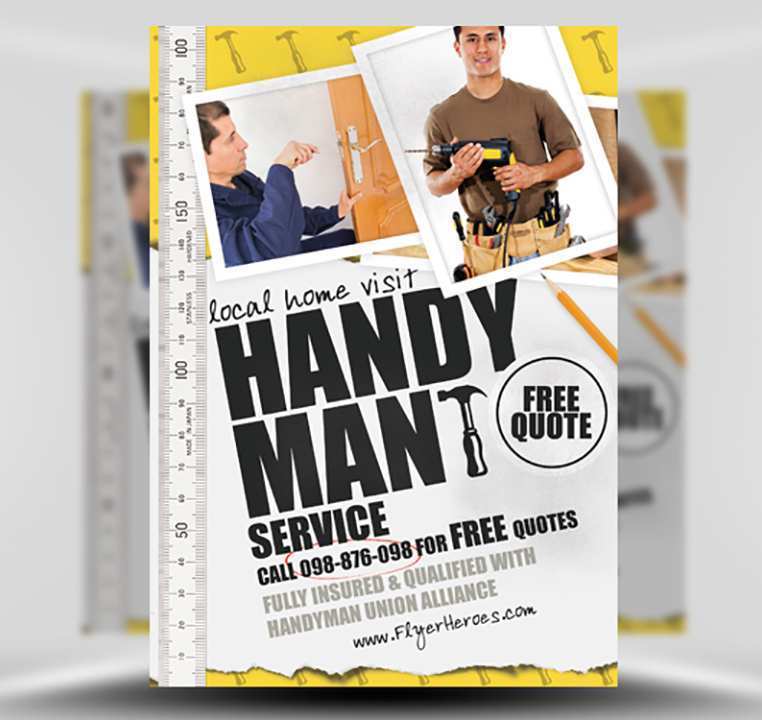 44 Create Free Handyman Flyer Templates Formating by Free Handyman Flyer Templates