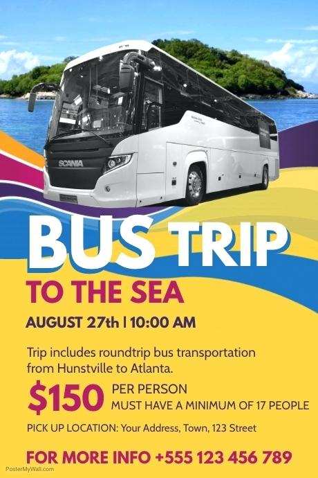 44 Creating Bus Trip Flyer Templates Free in Word for Bus Trip Flyer Templates Free