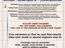 44 Creative House Cleaning Flyer Templates Free Now with House Cleaning Flyer Templates Free