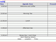 44 Creative Meeting Agenda Template Excel Download with Meeting Agenda Template Excel