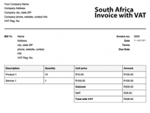 44 Creative Vat Invoice Template South Africa for Ms Word for Vat Invoice Template South Africa