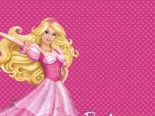 44 Customize Birthday Card Template Barbie Templates by Birthday Card Template Barbie