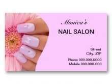 44 Customize Our Free Business Card Template Nail Technician Photo with Business Card Template Nail Technician