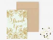 44 Customize Our Free Thank You Card Template Gold Formating by Thank You Card Template Gold