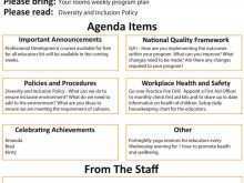 44 Customize Staff Meeting Agenda Template Childcare Layouts for Staff Meeting Agenda Template Childcare
