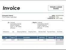 Artist Invoice Example