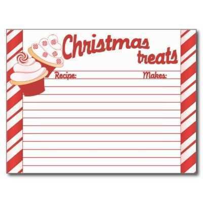 44 Format Holiday Recipe Card Template For Word Now with Holiday Recipe Card Template For Word