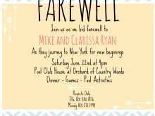 44 Free Printable Farewell Invitation Card Templates Layouts with Farewell Invitation Card Templates