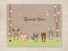 44 How To Create Animal Thank You Card Template PSD File with Animal Thank You Card Template