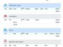 44 How To Create Travel Itinerary Template For Executives Now for Travel Itinerary Template For Executives