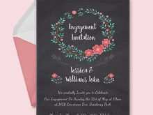 44 Invitation Card Template For Engagement Templates with Invitation Card Template For Engagement