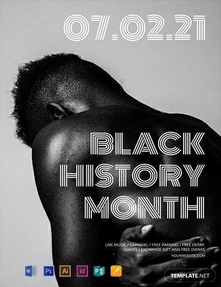 44 Online Black History Month Flyer Template Free for Ms Word with Black History Month Flyer Template Free