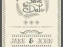 Invitation Card Template Vintage