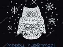 44 Owl Christmas Card Template Now by Owl Christmas Card Template
