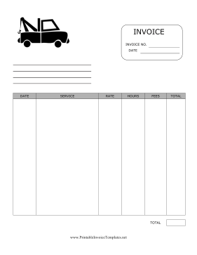 44 Printable Blank Towing Invoice Template Photo by Blank Towing Invoice Template