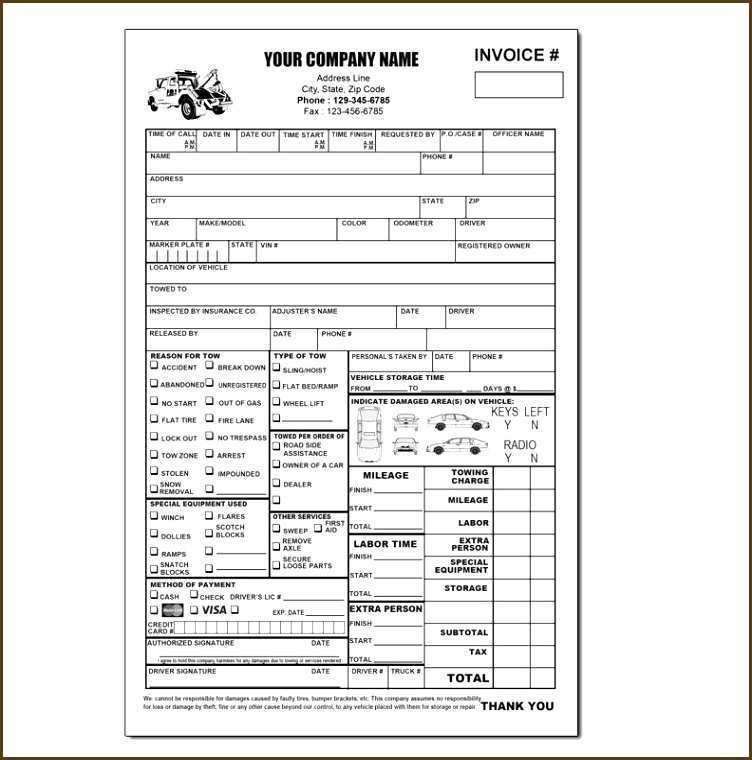 garage door repair invoice template cards design templates