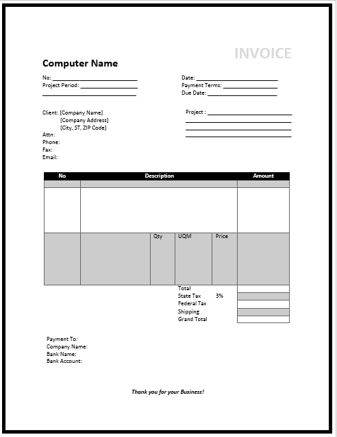 44 Printable Invoice Format For Consultancy Services Templates with Invoice Format For Consultancy Services