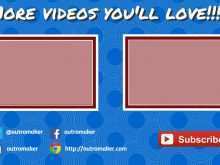 44 Standard End Card Template Youtube in Photoshop with End Card Template Youtube