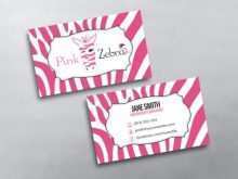 44 Standard Pink Zebra Business Card Templates for Ms Word for Pink Zebra Business Card Templates