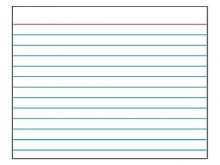 Blank Index Card Template 4X6