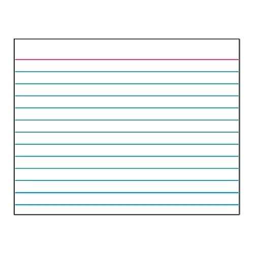 Blank Index Card Template 4X6 Cards Design Templates