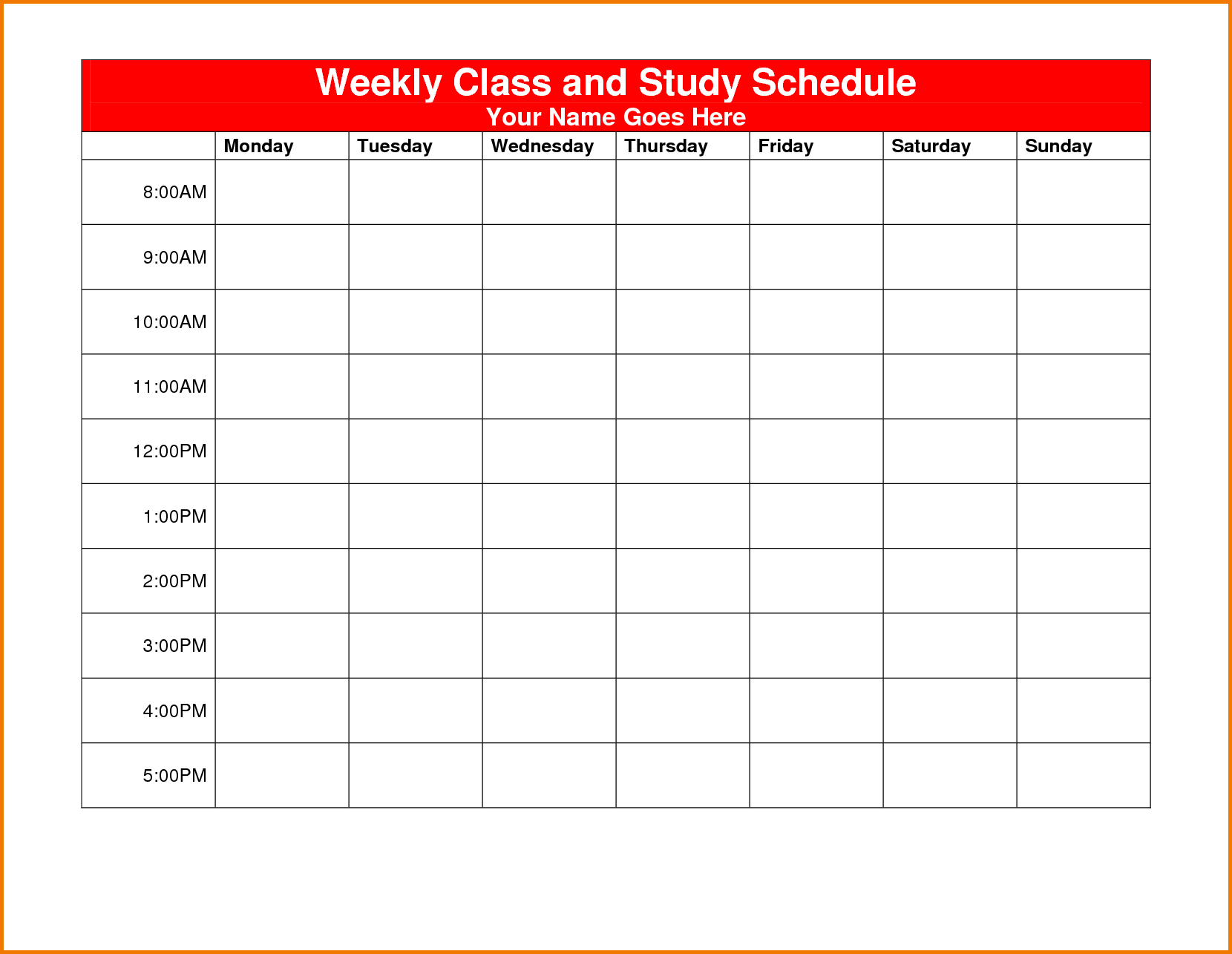 Class Calendar Template from legaldbol.com