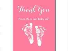 44 The Best Free Thank You Card Templates Baby Shower Photo for Free Thank You Card Templates Baby Shower