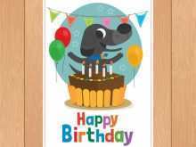 44 Visiting Dog Birthday Card Template PSD File by Dog Birthday Card Template