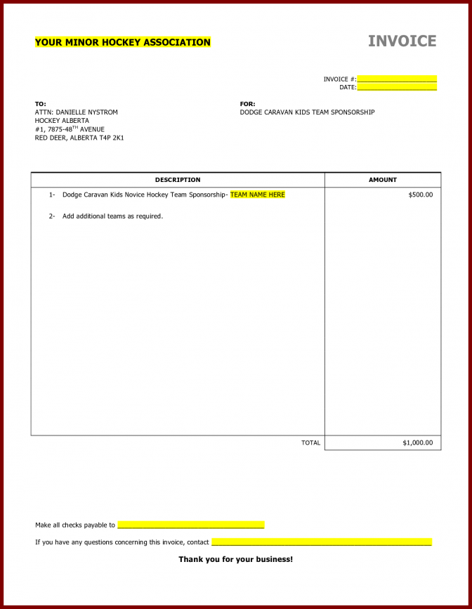 simple blank invoice template cards design templates